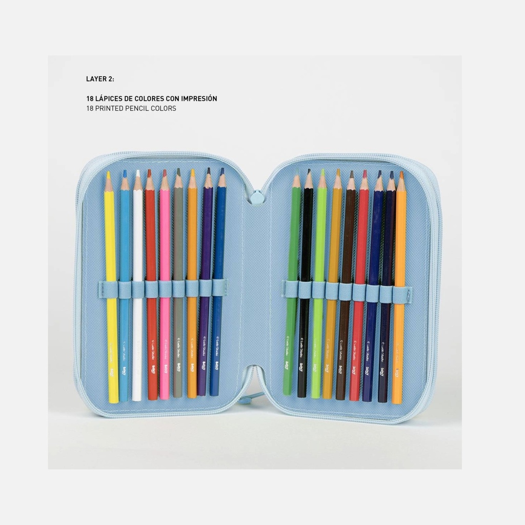 Cerda - Plumier avec Accessoires - Bluey - 3+