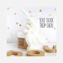 Doudou et Compagnie - Doudou Ours Mouchoir - 10 cm - Boite fleur - 0m+