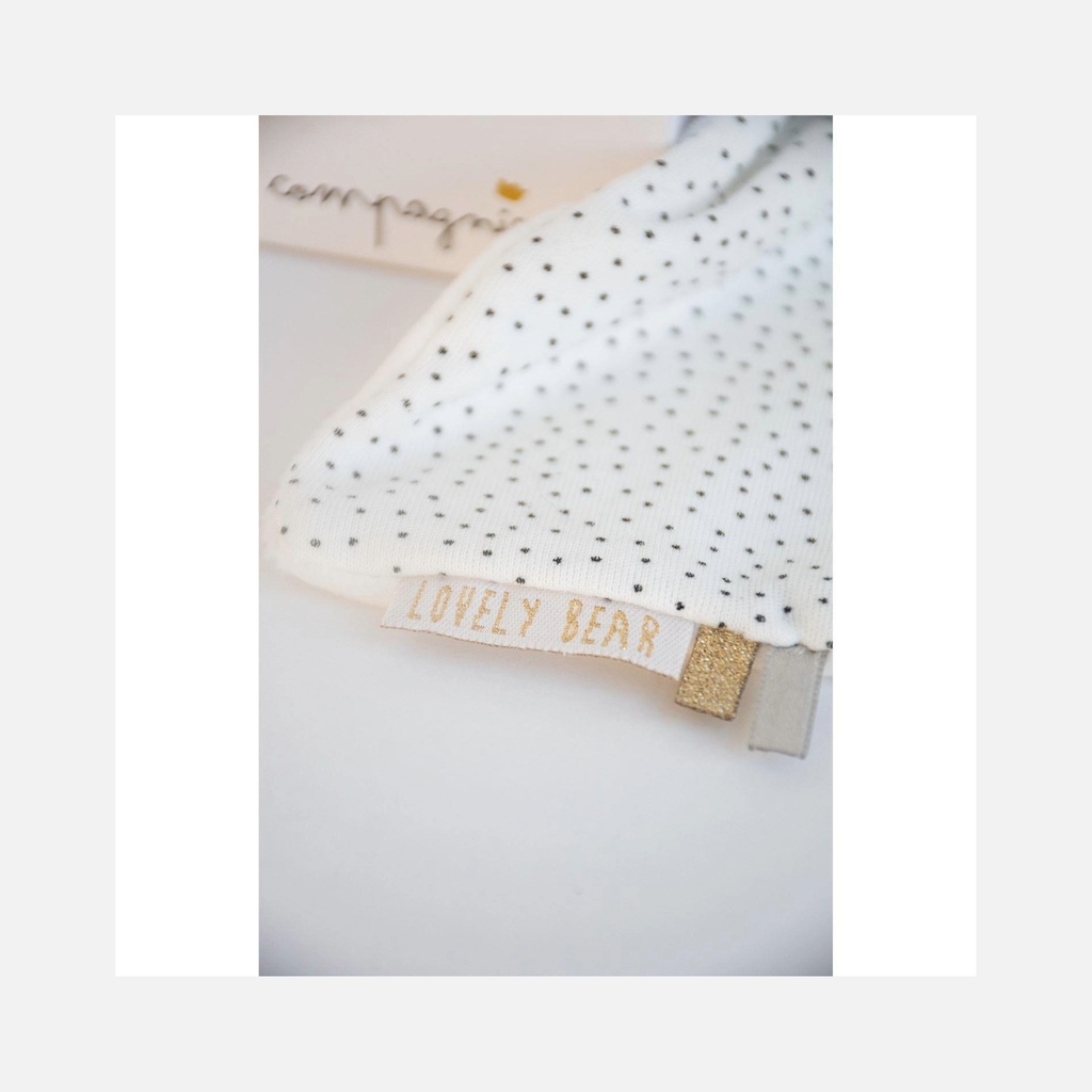 Doudou et Compagnie - Doudou Ours Petit Chou avec attache sucette - 17 cm - 0m+