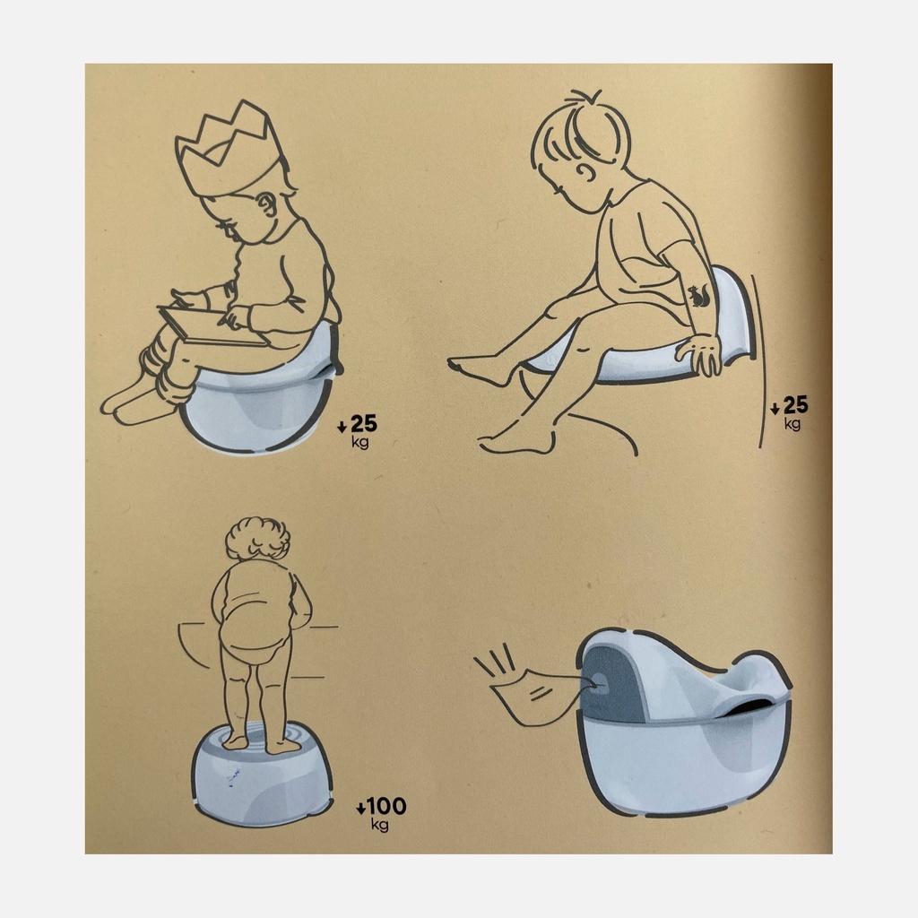 Mowgly - Pot pour bébé antidérapant - 4 en 1 - Winnie - 18m+