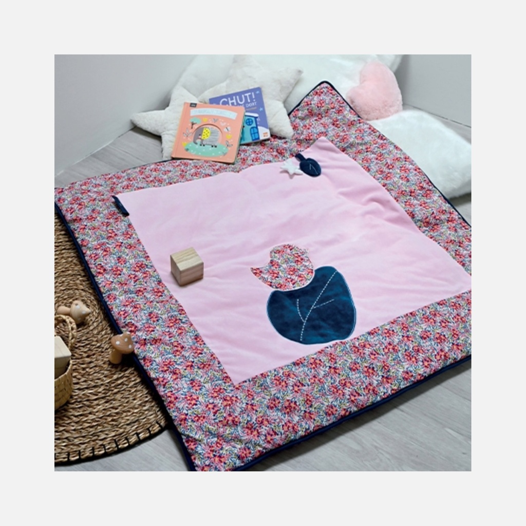 Doudou et Compagnie - Tapis de Parc Tapidou - BOH'AIME - 100 x 100 cm - 0m+