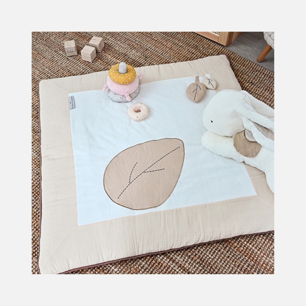Doudou et Compagnie - Tapis de Parc Tapidou - BOH'AIME - 100 x 100 cm - 0m+