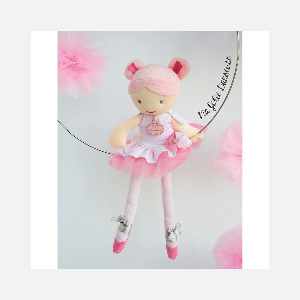 Doudou et Compagnie - Poupée en tissu danseuse - Lily-Rose - 36 cm - 0m+