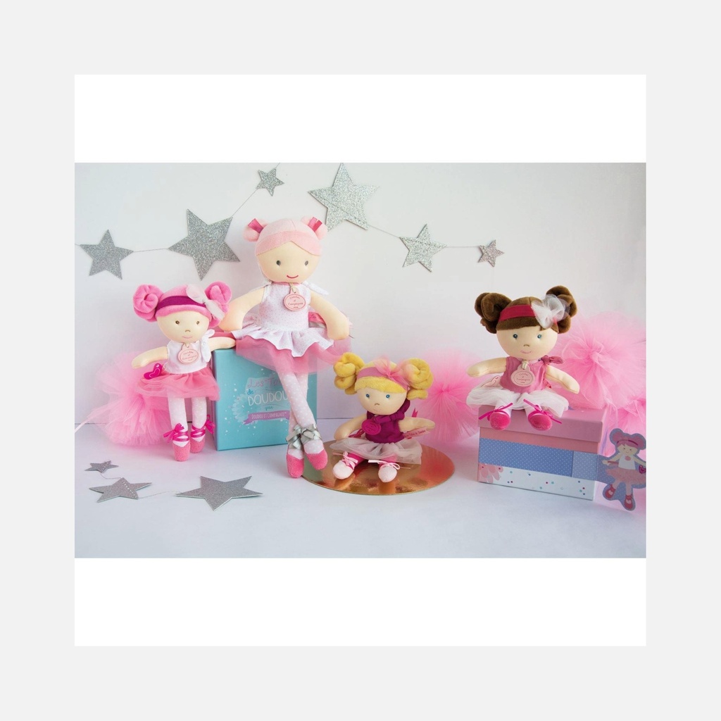 Doudou et Compagnie - Poupée en tissu danseuse - Lily-Rose - 36 cm - 0m+