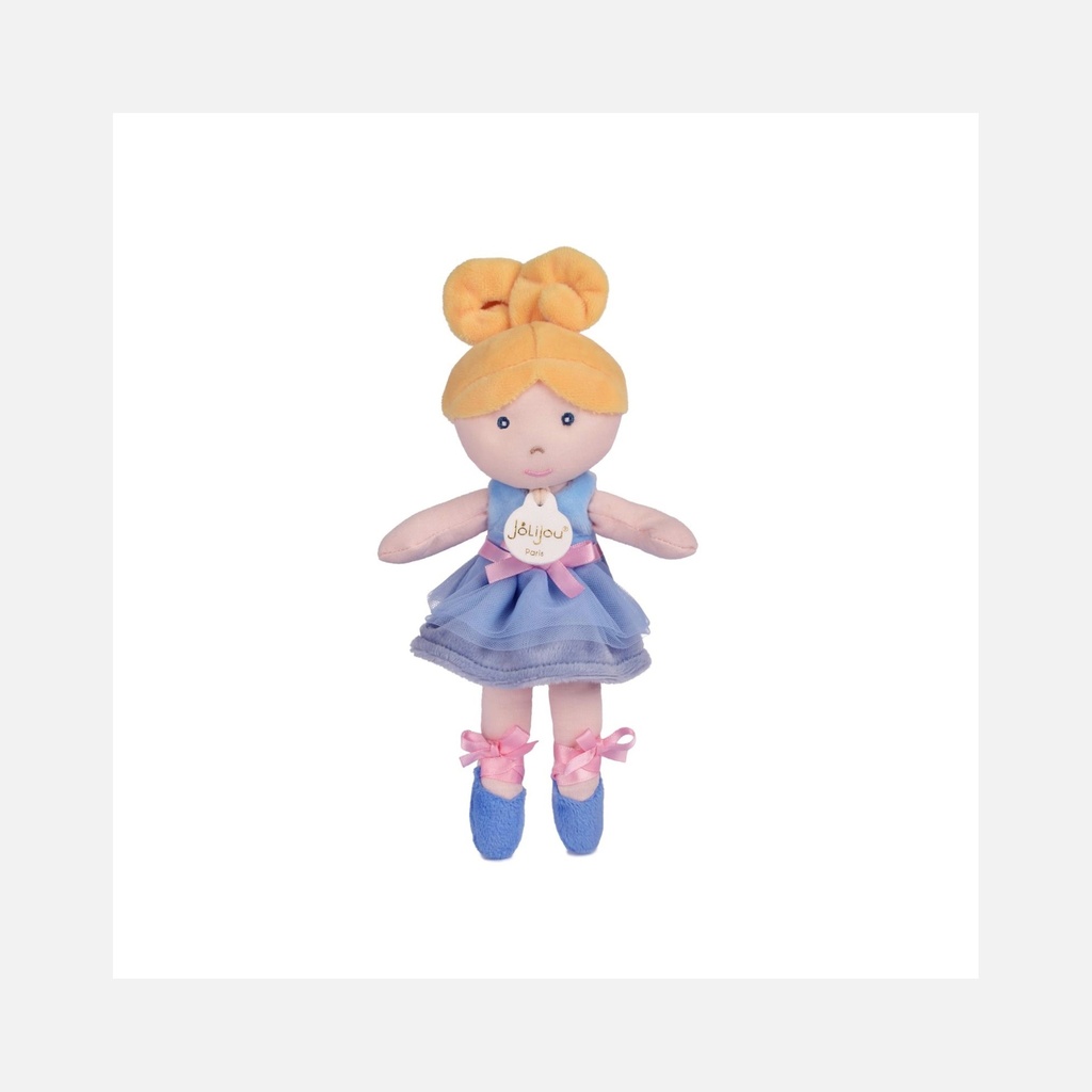 Jolijou - Poupée souple en tissu - Brune & Blanche - Ombelline - 26 cm - 0m+ (copie)