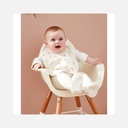 Noukies - Lot de 3 bavoirs en éponge & Jersey - Ecru/rose poudré - 0m+