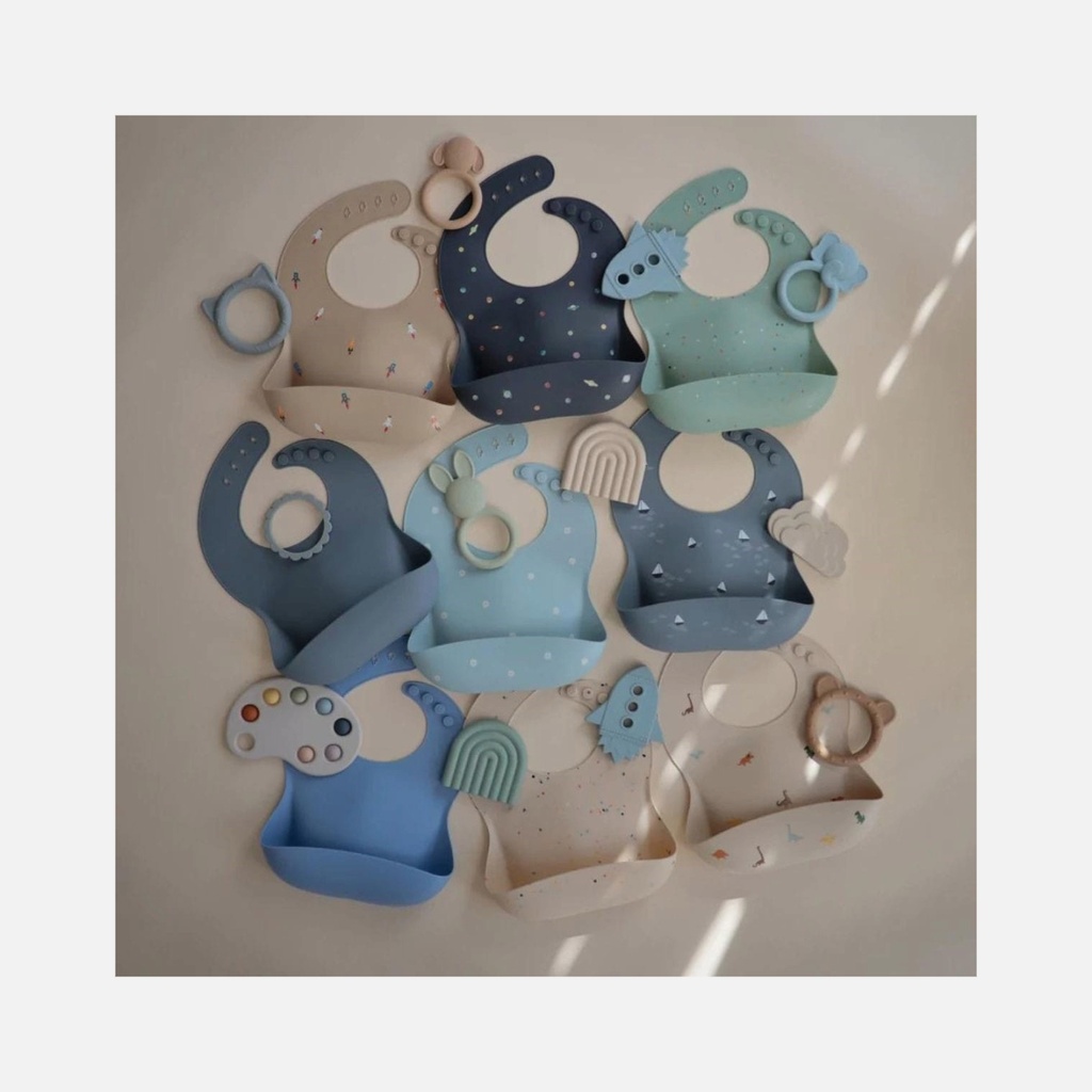 Mushie - Bavoirs en Silicone - 6m+