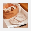 Noukie's - Set de 2 bavoirs bandana en éponge - Beige/blanc - 0 à 3 mois