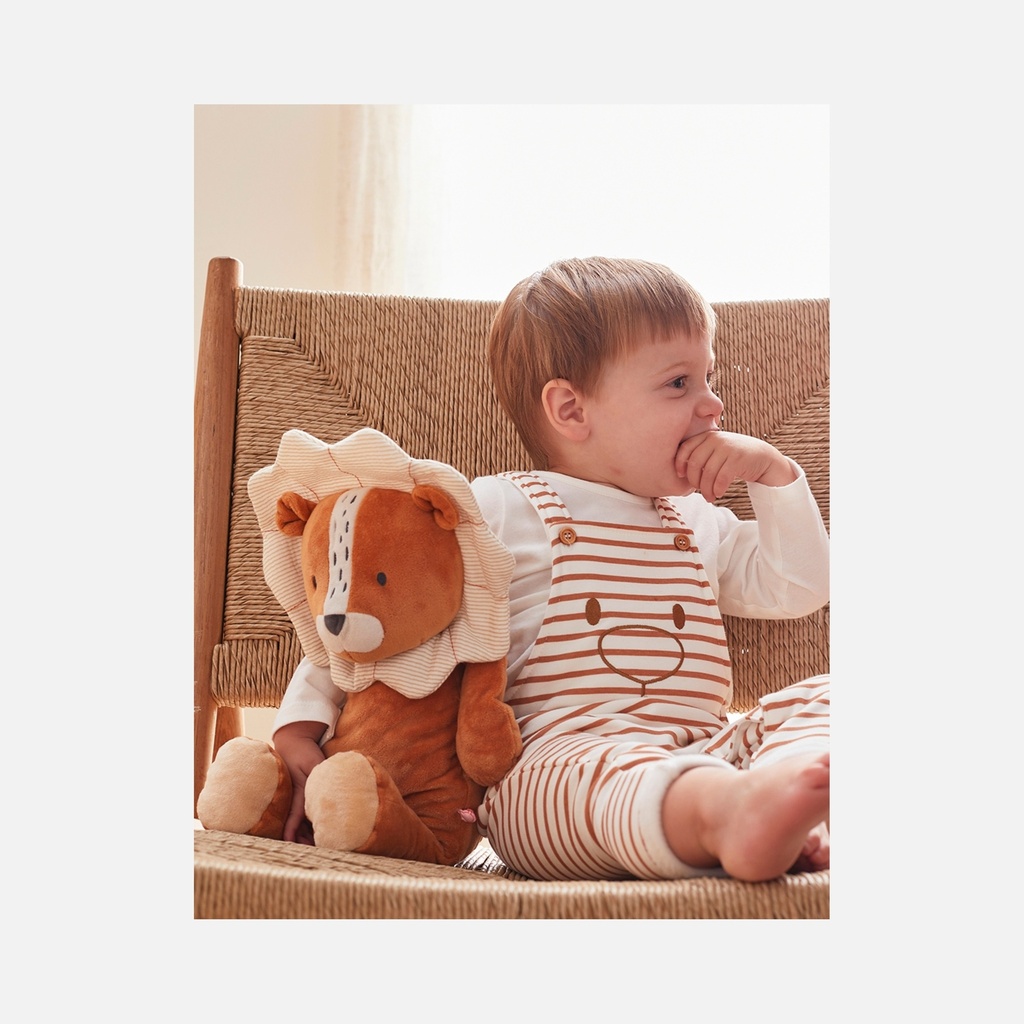 Noukie's - Peluche medium Babou en Veloudoux - Caramel - 40cm - 0m+