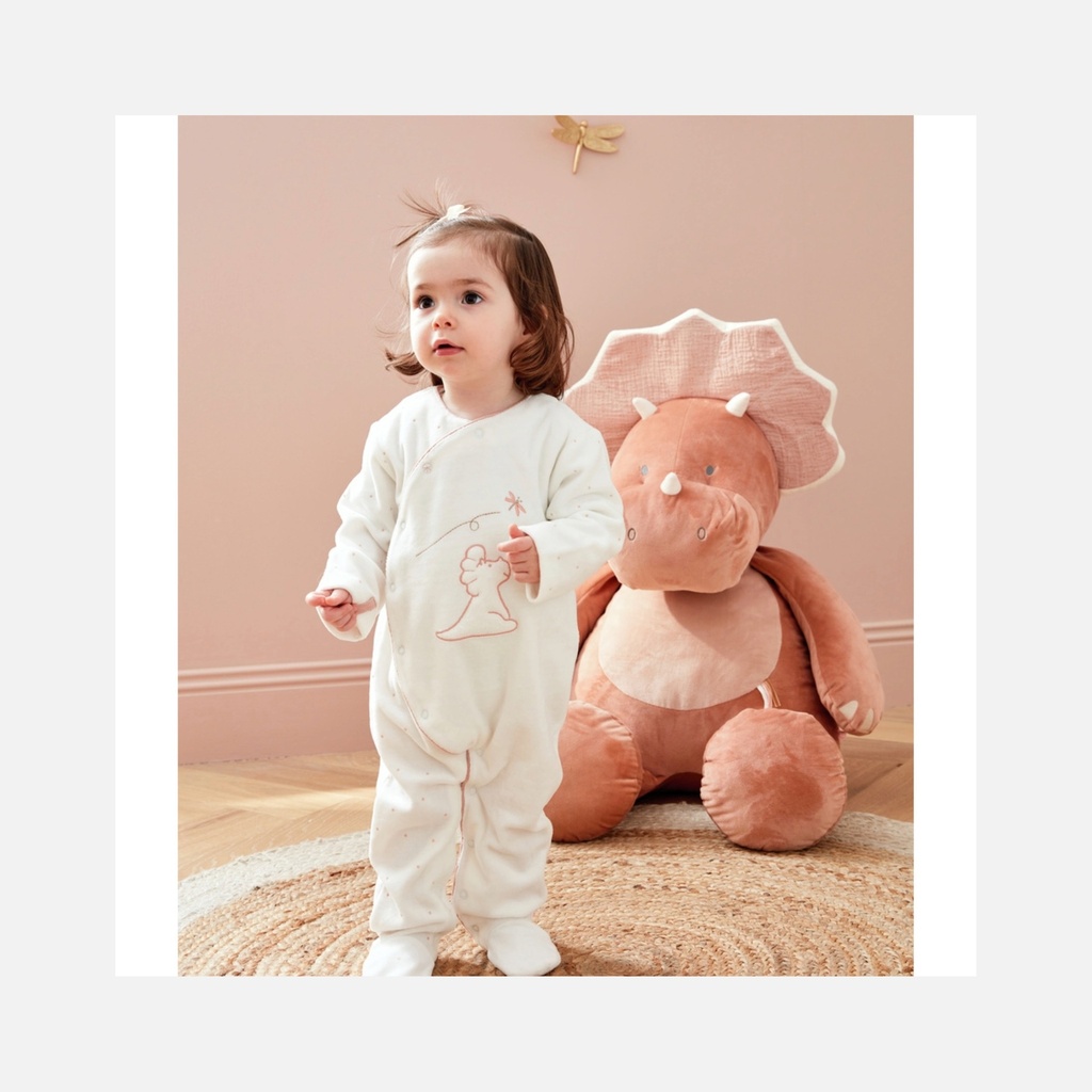 Noukie's - Peluche Large Popsie en Veloudoux - Blush/rose poudré - 80cm