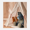 Noukie's - Peluche large Ops en Veloudoux - Bleu - 80cm - 0m+