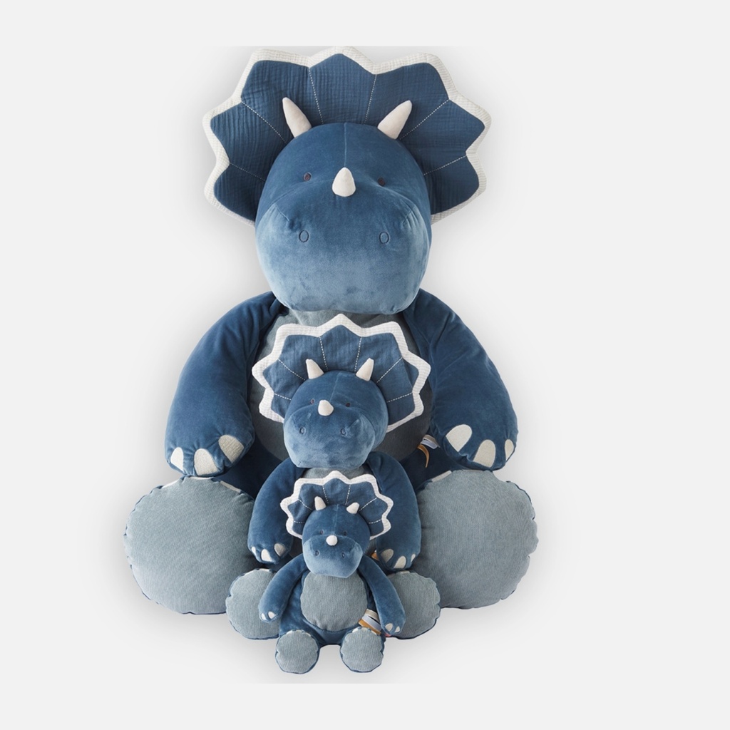 Noukie's - Peluche large Ops en Veloudoux - Bleu - 80cm - 0m+