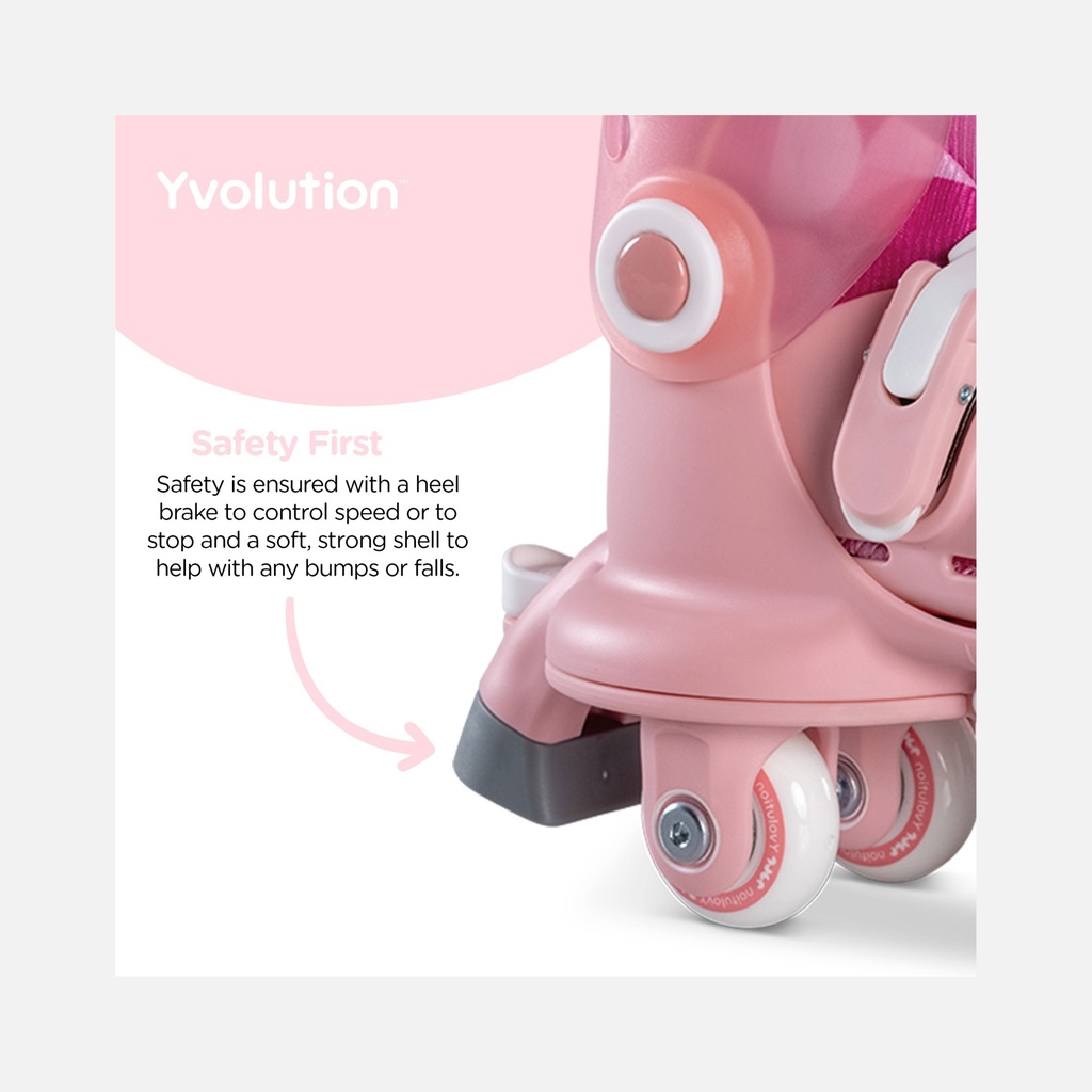 Yvolution – Twista Skates (23-28) – Rose - 2+