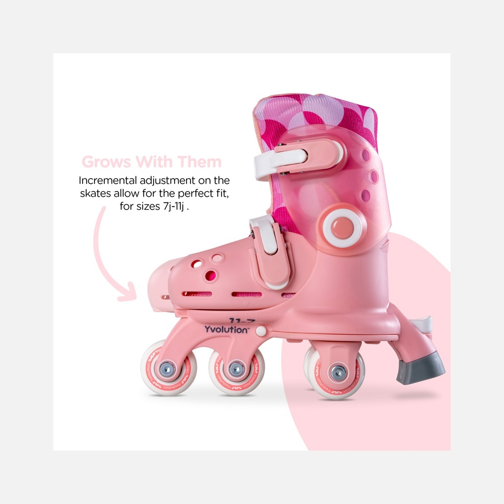 Yvolution – Twista Skates (23-28) – Rose - 2+