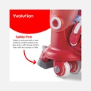 Yvolution – Twista Skates (30-34) – Rouge - 4+