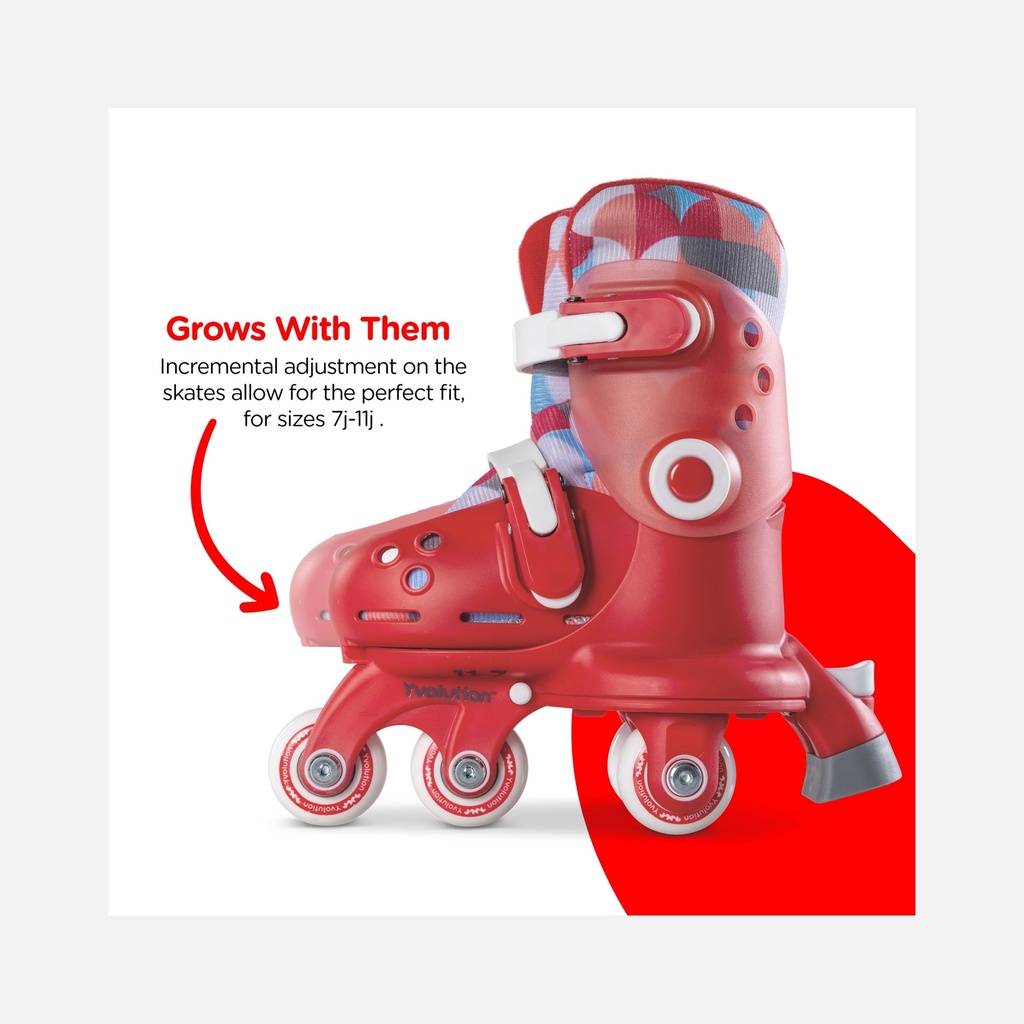 Yvolution – Twista Skates (30-34) – Rouge - 4+