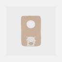 Noukie's - Set de 2 bavoirs en éponge - Orso & Fluffy - Beige & Kaki - 6m+