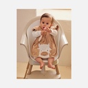 Noukie's - Set de 2 bavoirs en éponge - Orso & Fluffy - Beige & Kaki - 6m+