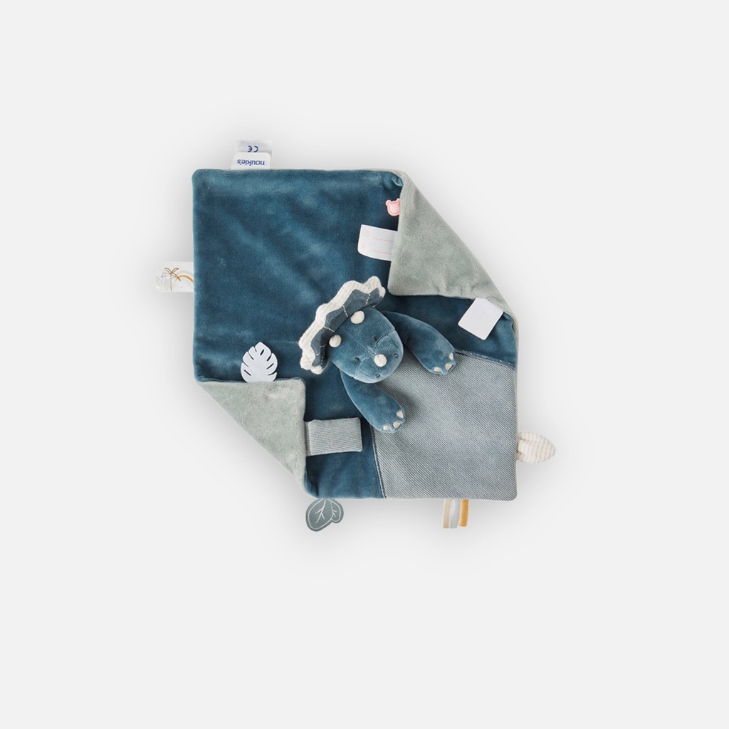 Noukie's - Doudou Ops en Veloudoux - Bleu 0m+