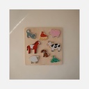 Mushie - Wooden Puzzle Farm - 3+