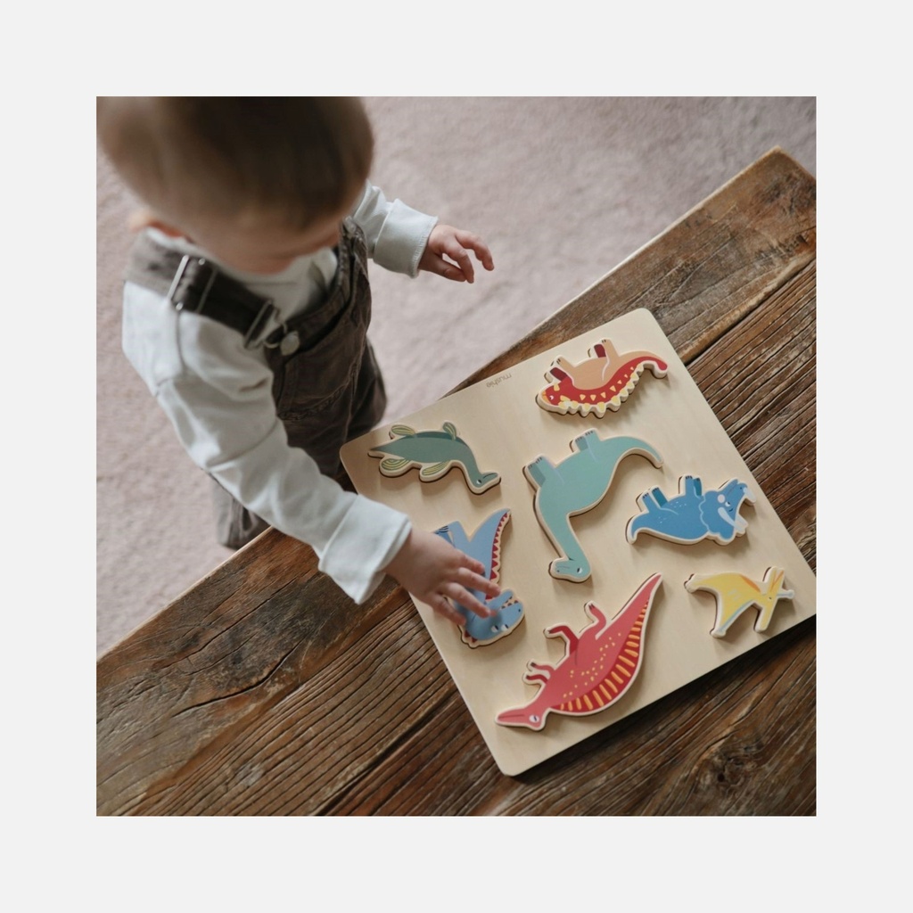 Mushie - Wooden Puzzle Farm - 3+