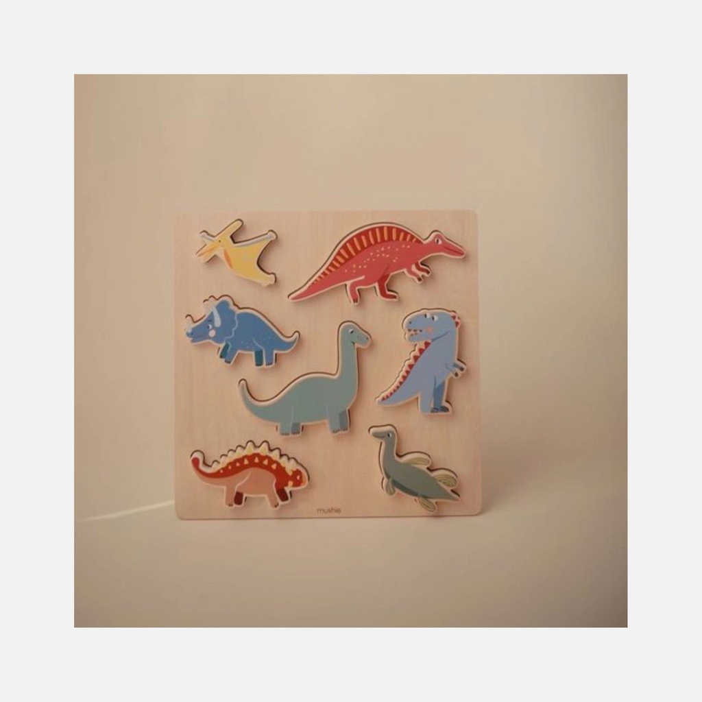 Mushie - Wooden Puzzle Farm - 3+