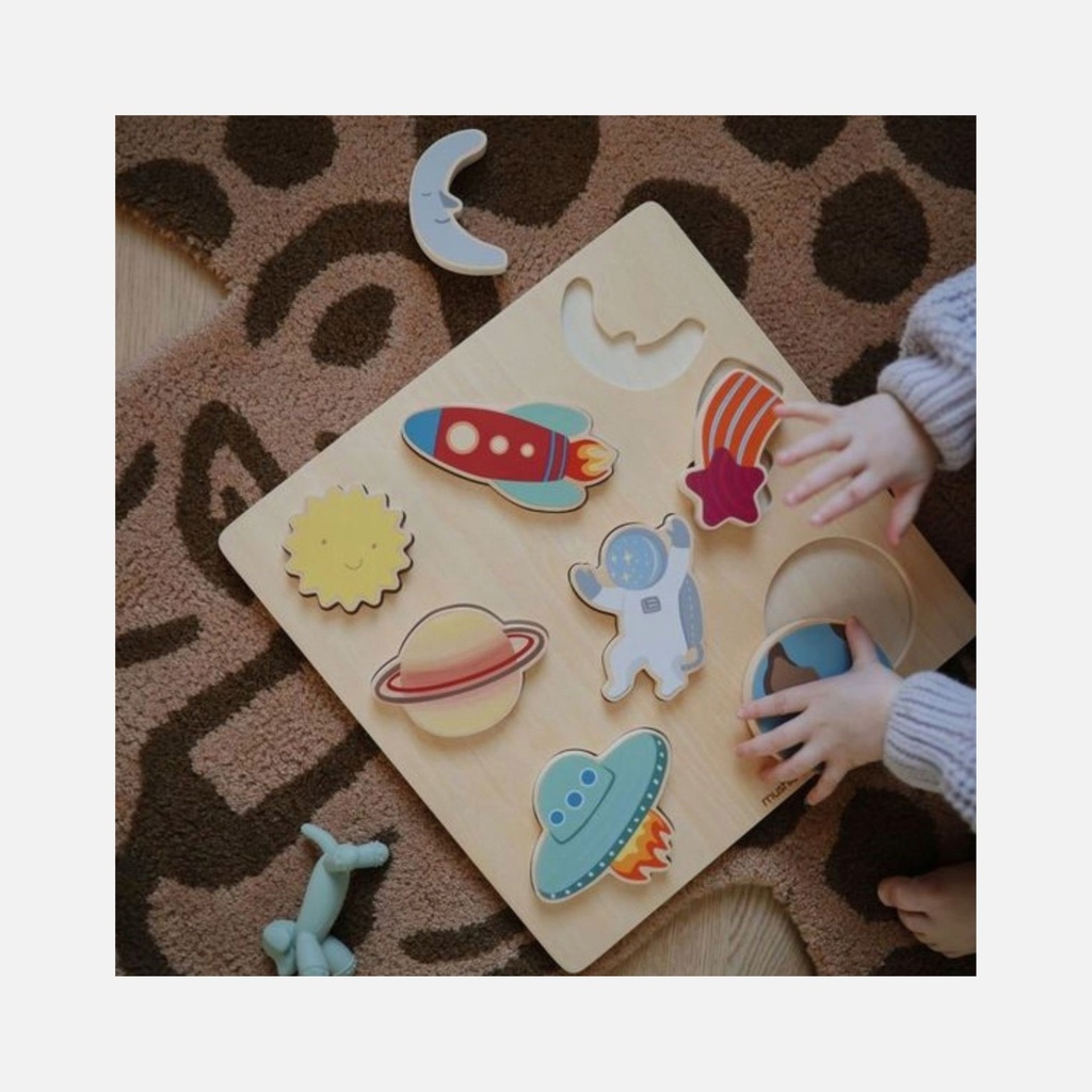 Mushie - Wooden Puzzle Farm - 3+