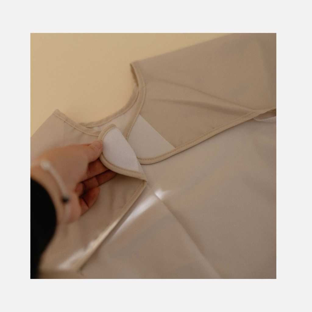 Mushie - Bavoir à manches longues - Bees - 6m+