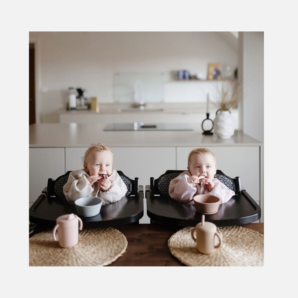 Mushie - Bavoir à manches longues - Bees - 6m+