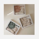 Mushie - Coffret repas en silicone pour tout-petits - Bees - Giftbox - 6m+