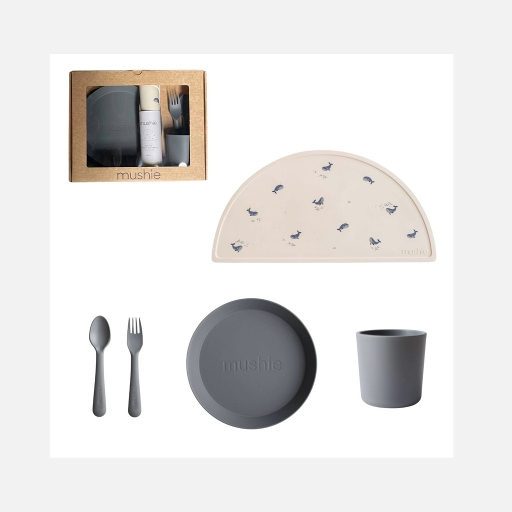 Mushie - Coffret repas pour tout-petits - Cloud - Giftbox - 6m+