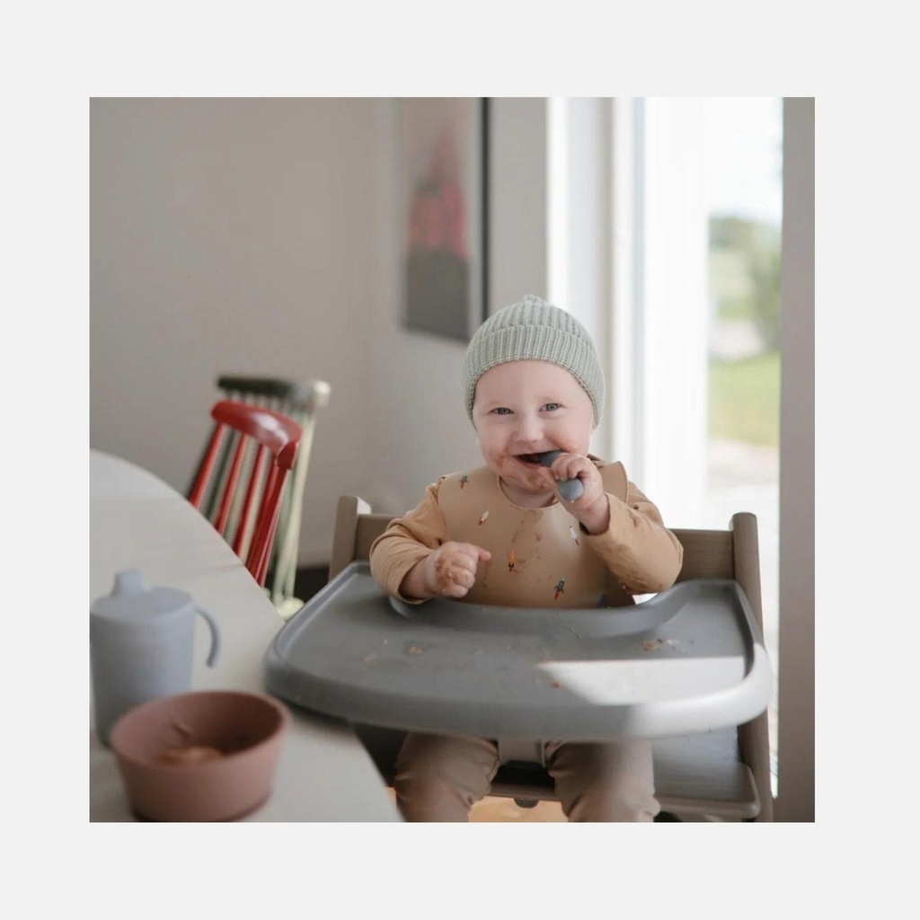 Mushie - Starter Baby Spoon - Tradewinds / Shifting Sand - 12m+