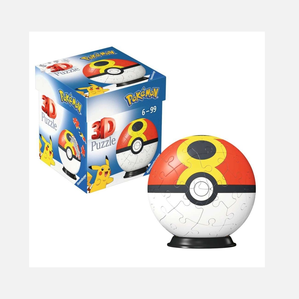 Ravensburger – Puzzle 3D - 54 pcs XXL – Pokémon Ball – 6+