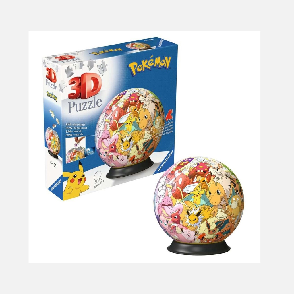 Ravensburger – Puzzle 3D - 54 pcs XXL – Pokémon Ball – 6+