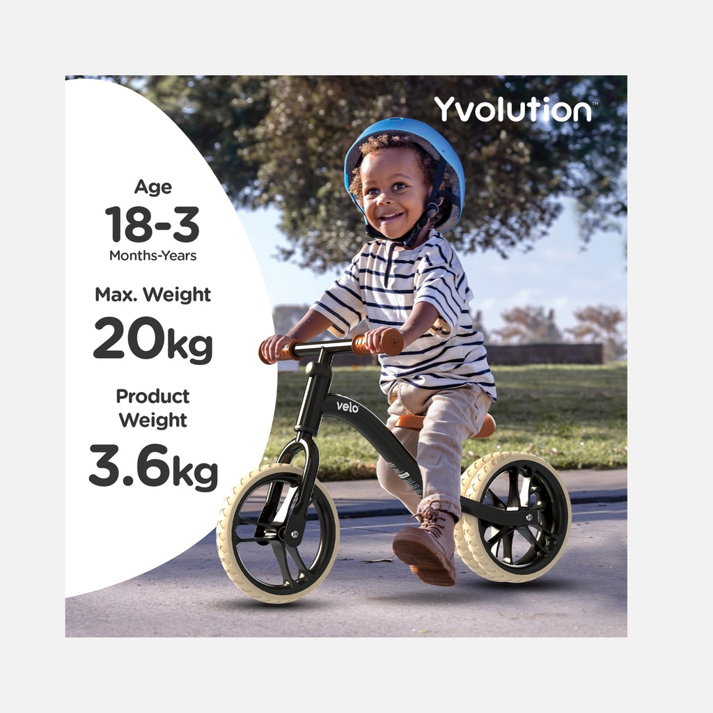Yvolution - Yvelo jr Air - Noir - 18m+