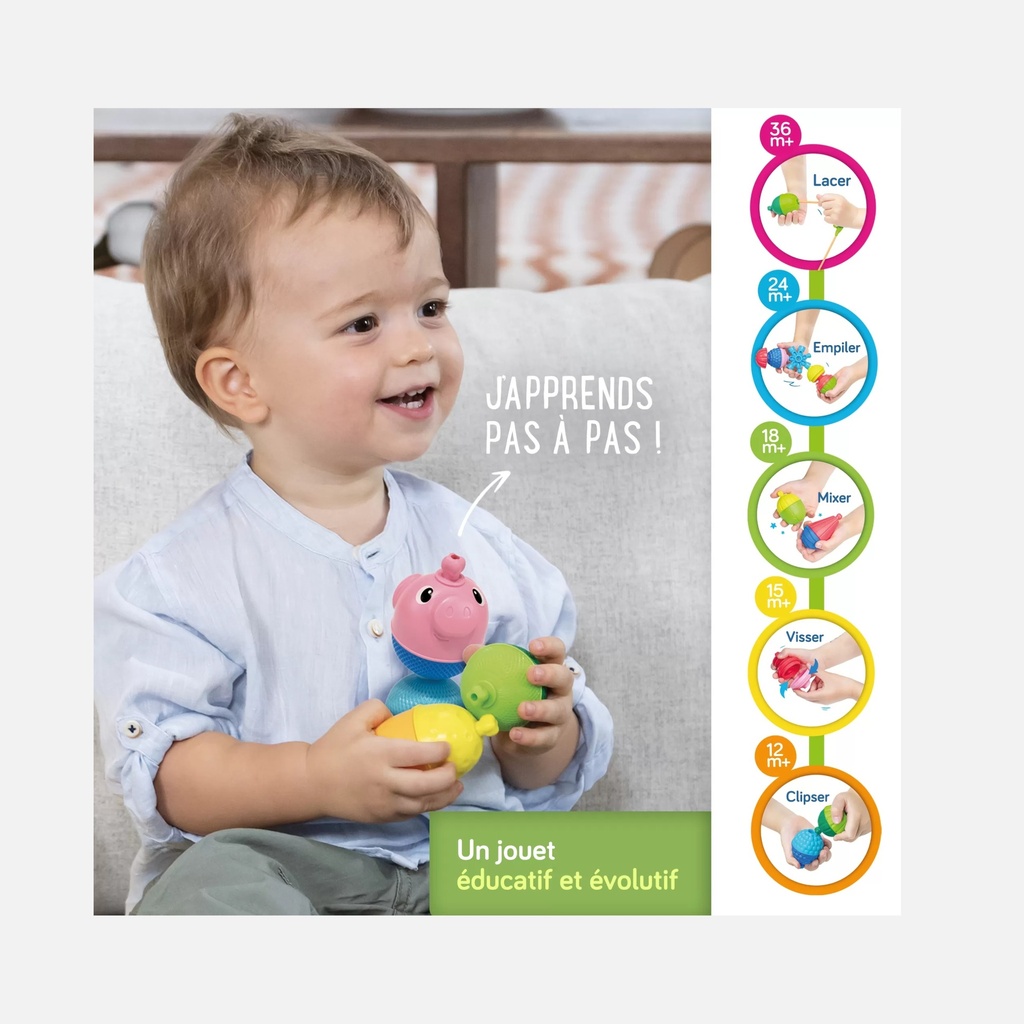 Mushie - Wooden Puzzle Farm - 3+