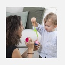 Lalaboom - Sac de Perles de Motricité - Animaux de la Ferme - 28 pcs - 10m+