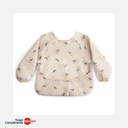 Mushie - Bavoir à manches longues - Whales - 6m+