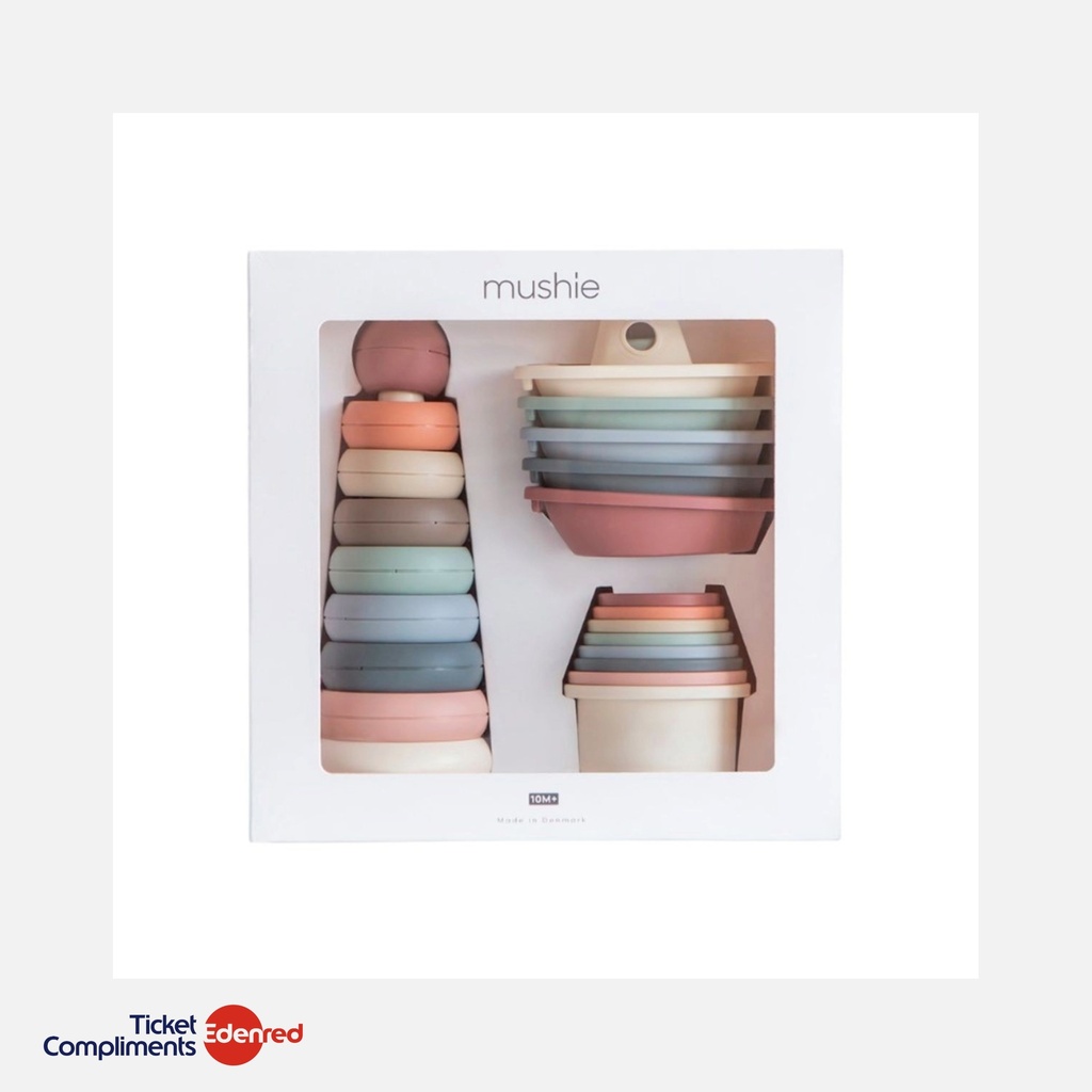 [70.999.80] Mushie - Peuterspeelgoed Cadeaudoos - Bath - Giftbox - 6m+