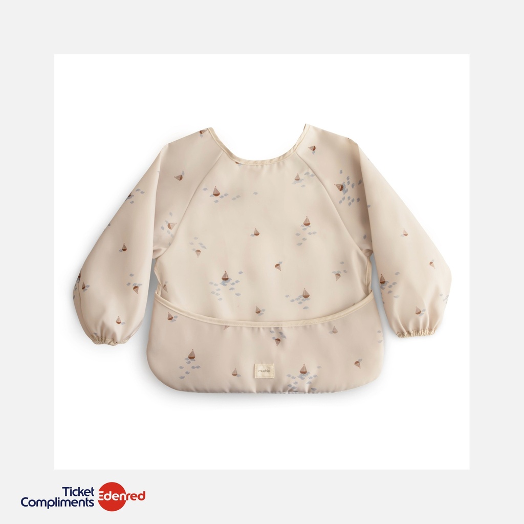 Mushie - Bavoir à manches longues - Boats - 6m+