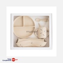 Mushie - Coffret repas en silicone pour tout-petits - Bees - Giftbox - 6m+