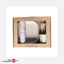 Mushie - Peutermaaltijdset - Ivory - Crowns - Giftbox - 6m+