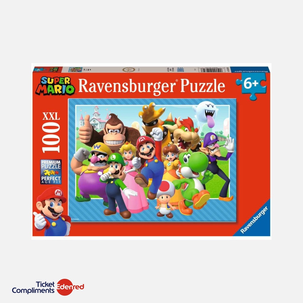 [120010746] Ravensburger – Puzzle - 100 stukjes XXL – Super Mario – 6+