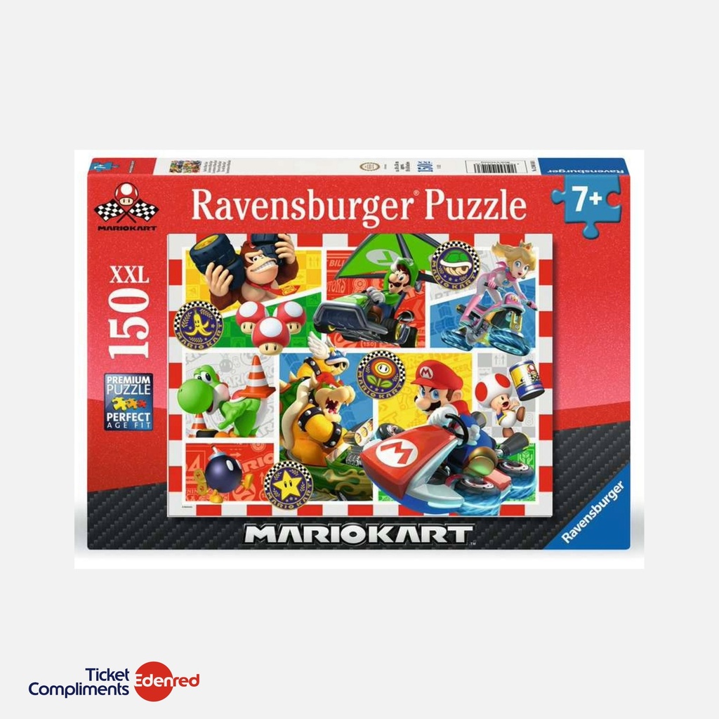 [120041436] Ravensburger – Puzzel - 150 stukjes XXL – Mario Kart – 7+