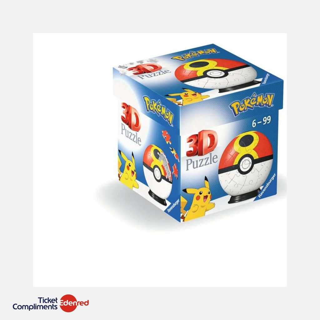 Ravensburger – Puzzle 3D - 54 pcs – Pokémon Ball – 6+