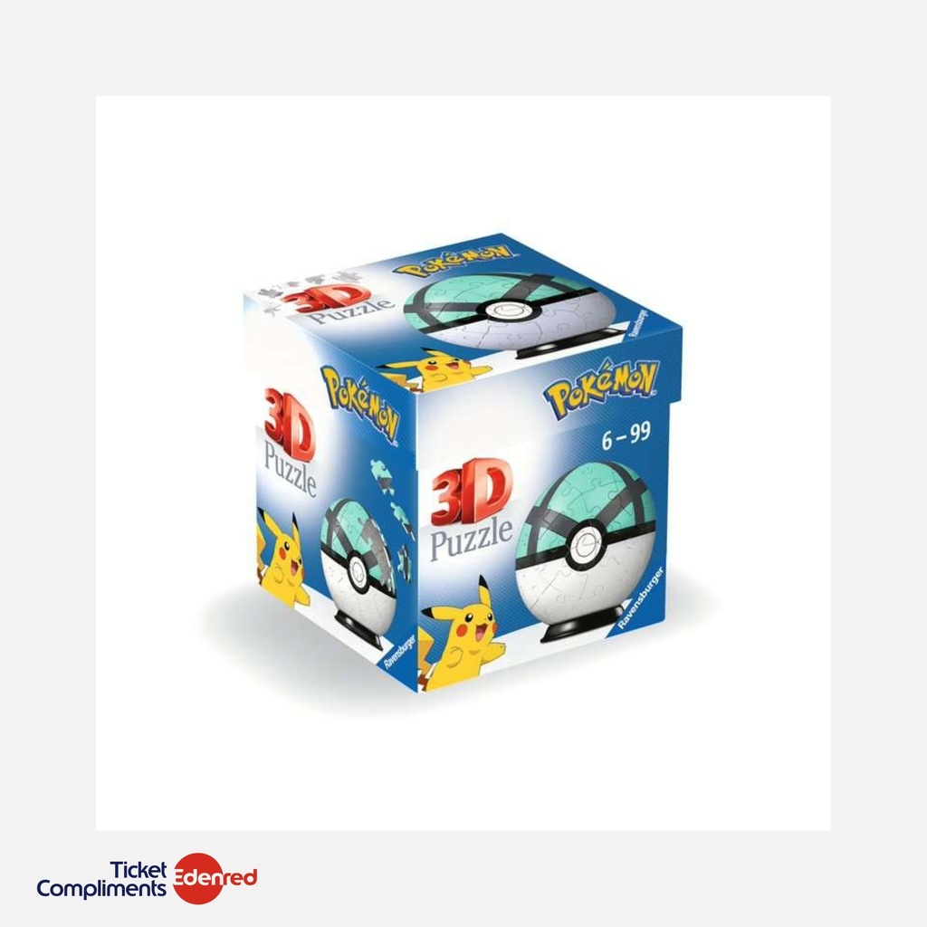 Ravensburger – Puzzle 3D - 54 pcs – Pokémon Ball – 6+