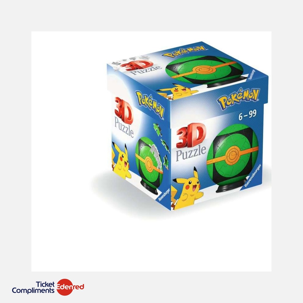 [116263] Ravensburger – Puzzel 3D - 54 stukjes – Pokémon Ball – 6+