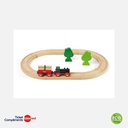 Brio - Petit Circuit de Train en Bois en Foret - 18 pcs - 24m+
