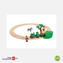 Brio - Circuit de Train en Bois Safari - 17 pcs - 3+