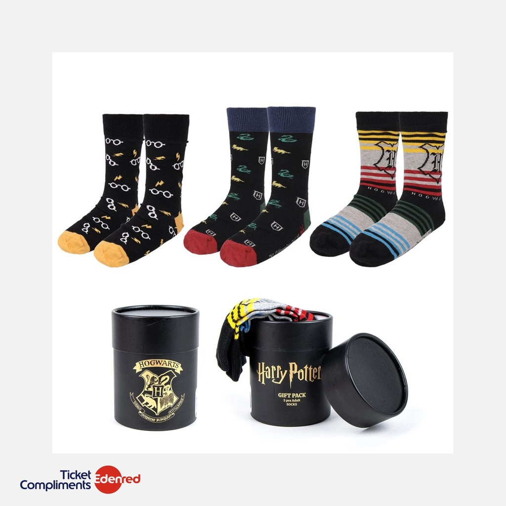 [2900002568] Cerda - Pack Chaussettes - 3 pièces - Harry Potter
